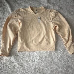 NWT Cream Long Sleeve Top